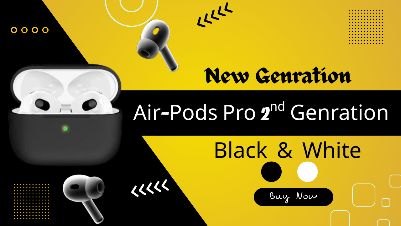 Air-Pods Pro (2nd Generation) – Next-Level Sound & Intelligent Noise Control.