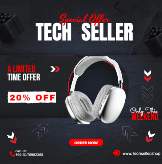 P9 Pro Premium Wireless Bluetooth Headphones – Immersive Sound.