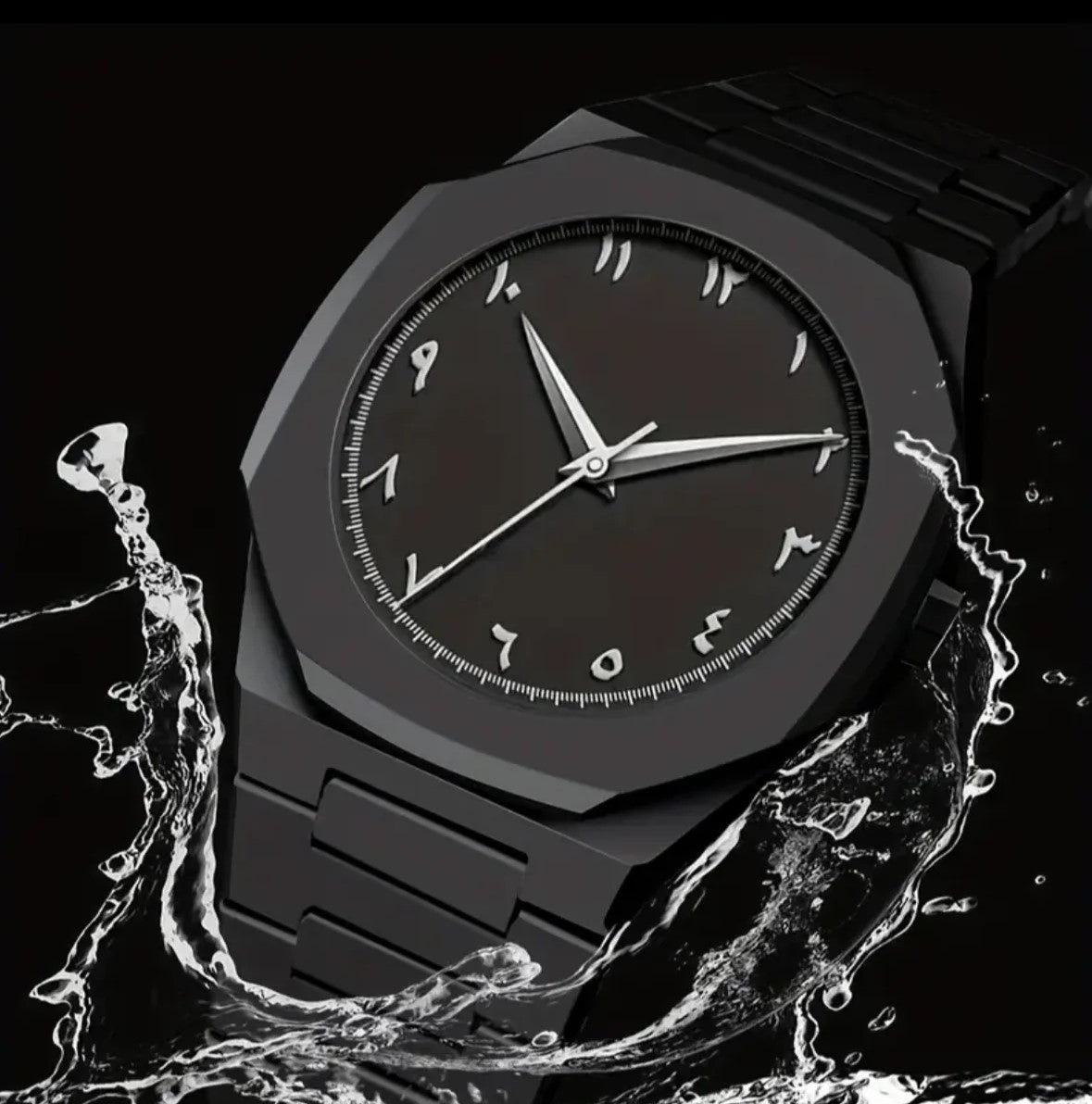 Black Arabic Aura Watch - Level Up your Wrist.